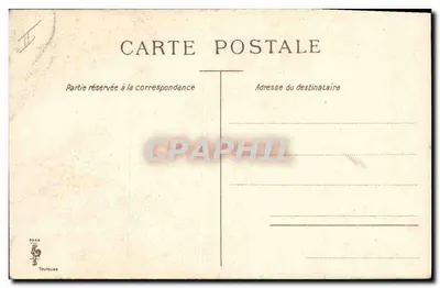 Vila nevada com avestruz — editor Toulouse, n° 16 — Verso