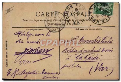 Zamek wapienny — ilustracja do konkursu legend z gazety Paris-Journal — wydawnictwo Henri Manuel — Rewers
