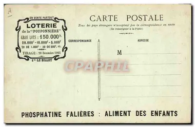 Noraude et Médor, andere Freunde der Pouponnières — Agenten der Lotterie, Paul Reynaud, 44, rue Confort, Lyon, Paris — Rückseite