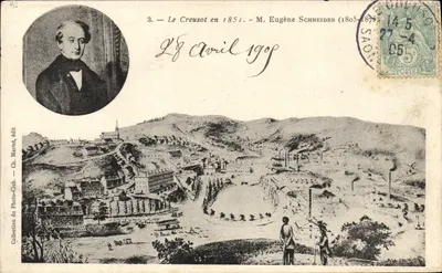 Le Creusot em 1851 — M. Eugène Schneider (1805-1875) — Ch. Martiet, editor