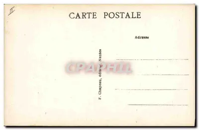 O Bourg de BATZ, cerca de 1840 — gravura histórica — F. Chapeau, Nantes — Verso