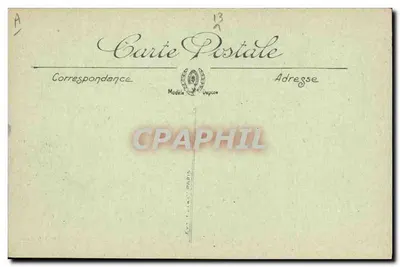 Aix-en-Provence em 1481 — vista histórica — modelo Bilhete postal antigo Paris — Verso