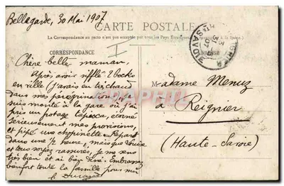 Kurczak z brzozy z Górz Gienackich — Lucien Michaux, wydawca, Bellegarde — Rewers