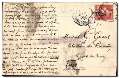 Ski dans les Alpes — Skieurs Militaires — C. BERNALD CENTRA CHAMBERT — Verso