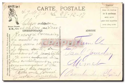 Alpini — w manewrach — ćwiczenia równowagi. - E.R., Paryż, Zarejestrowany model N° 2156 — Rewers