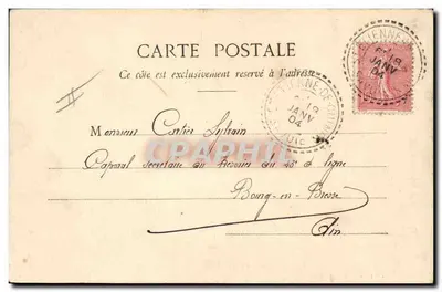 Travessia de um glaciar por uma bateria de Chasseurs Alpins — Lib. Edit. E. Reynaud, Chambéry - 454 — Verso