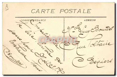 Le Linois — Cruiser de Escada — G. Olive, Dépôt-Lure, Toulon — Verso