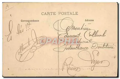 Le Latouche-Tréville — Cruizer de 1ª classe — Marinha Francesa — Coleção A. Couturier — Verso