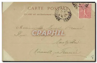 Sarah Bernhardt — scena teatralna — Neurdein Bracia, Fot.-Wyd. (n°26) — Rewers