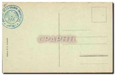 Dauphiné - Grande Chartreuse - A Biblioteca — Verso
