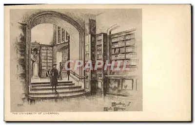 Biblioteca da Universidade de Liverpool — desenho — editor desconhecido, n° de série 13