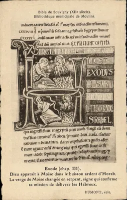 Bíblia de Souvigny (século XI) — Êxodo (cap. III) — Dumont, editor