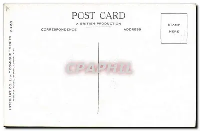 Menina com seu primeiro coupon — Inter-Art Co. Ltd. — série 'Comique' n°7428 — Verso