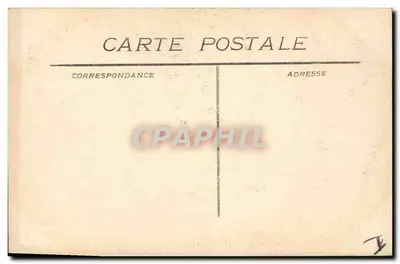 Avignon - Pałac Papieski w XVI wieku według sztampy z tego okresu — Wydawca Prévot, Avignon — Rewers