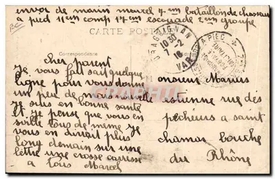 Chasseurs Alpins - Muleteiro e Soldado de Ordem — Editor Baylone frères, Nice — Verso