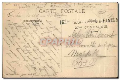 Chateauren-Alpins — Um caminho nas Alpes — S. Sarrago, N°124 — Verso