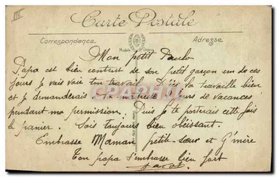 Calais — Tipo de Matelote — LL. — n°80 — Reverso