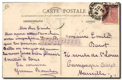 Mujer en traje tradicional en Le Portel — Maritaine — L. D., B., 1002 — Reverso