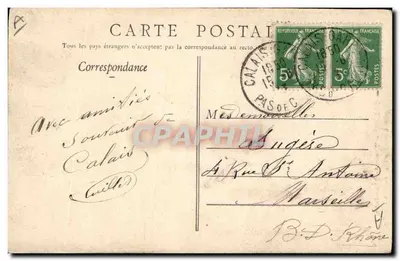 Calais — Type de Matclote — Stévenard, Dép. Boulogne-sur-Mer — Rewers