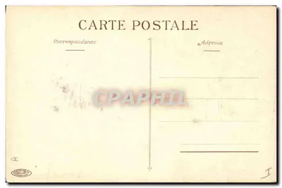 Íris — flor azul — Cartes Postales Marseille — Verso