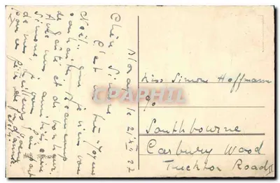 Pássaros de inverno — Feliz Natal — carta postal — Verso