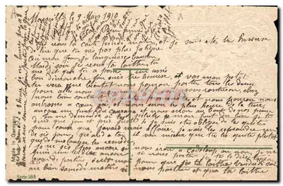 Ave de branco carregando flores — mão segurando um buquê de violetas — editor 'Made in Germany', série 586 — Verso