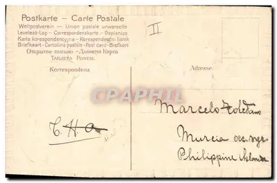 Pássaros e muguet — ilustração — editor desconhecido — Verso