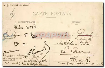 Chasseurs Alpins escalando um Col — S. Sauvain, N°121 — Verso
