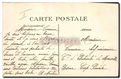 Cuirassé d'Escadre "Mirabeau" — Marine Nationale — 18.318 tonnes — éditeur B.I.D. — Verso