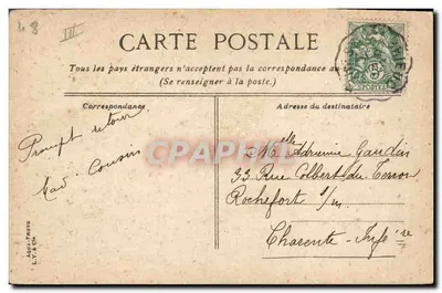 Brest - Ponte Nacional aberta. Passagem do Cuirassé Marseilleuse — L.V. & Cie, n° 571 — Verso