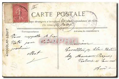 La corazzata "MASSÉNA" — Edita per il CHOCOLAT-LOUIT — Verso