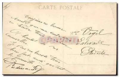Navio de guerra francês — Cuirassé MARCEAU no mar aberto — H. Grimaud & Cie, 34, Rue Mazaud, Marseille — Verso
