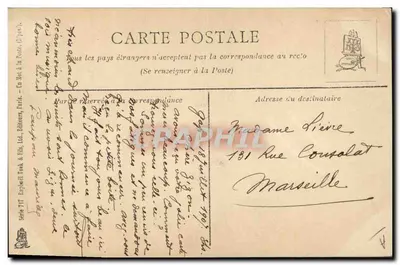 Saharet Marigny — Retrato da cantora — Editora: Earlwells Turk & Hils, Paris, série 717 — Verso