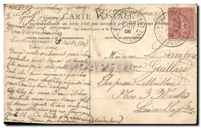 La Coiffe Angévine — Édition Artaud-Nozais, Nantes, n°44 — Verso