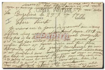 Antieke ansichtkaart Folklore In het Marais Vendeen Huidige landbouw — Achterkant