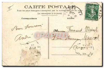 La Sarthe — Rillettes van de Kleine Gourmets — Foto van de kunstenaar J. Bouveret, Le Mans — Achterkant