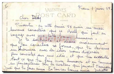 Cachorro dalmata — Bonzo — desenho de G. Stindley — Verso
