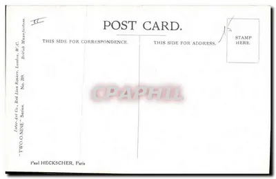 Dois crianças diante de uma cartaz de recrutamento — A.A. Nash — Inter-Art Co. "TWO ONINE" Series, Paul Heckscher, Paris — Verso
