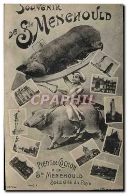 Sainte-Menehould — Souvenir de Sainte-Menehould — Déposé E. Maixson, n° 8-7-1