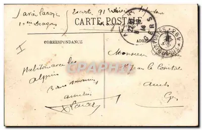 Caçadores Alpinos em manobras — Passagem Perigosa — LL — n°178 — Verso