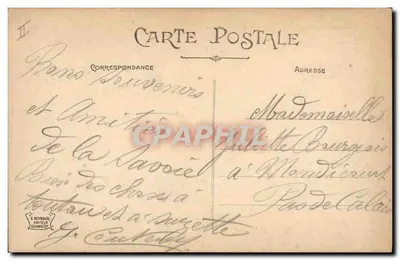 Cacciatori Alpini — Un Punto di Vigilanza alla Frontiera — E. Reynaud, Chambéry — Verso