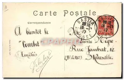 Marina Militar — 'Marseillaise', Crucero Torpedero de Primera Clase — LL. — n°88 — Reverso