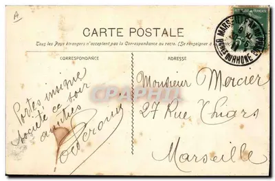 Le Marceau — Torpedero con torres — Guende fot. Marseille n°527 — Reverso
