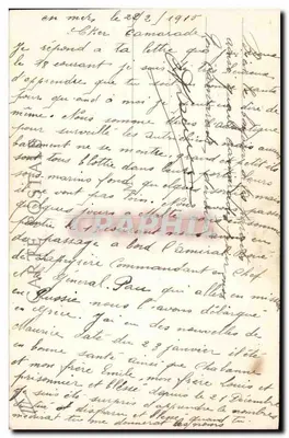 “MIRABEAU” — Navio de Couraça França de Primeira Classe — H. Grimaud e Cie, 54, Rue Mazenod - Marseille — Verso