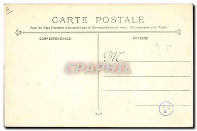 Frans oorlogsschip — Kruiser MASSÉNA — Pietotype Marus Bar — Toulon. — Achterkant