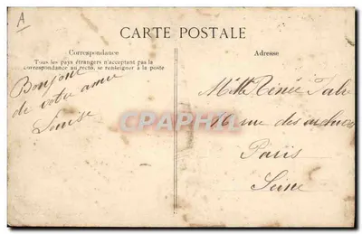 Le Havre — Le "Masséna" cuirassé d'escadre — Éditeur B.D. n° 258 — Verso