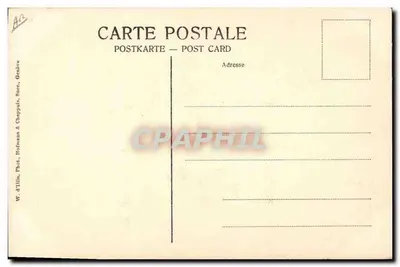 Michel Dufour — Ópera Comique — W. d'illlin, Fot. d'illlin & Chappuis, Sucé, Genebra — Verso