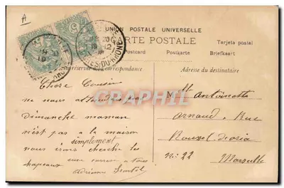 Giovane donna con cappello di paglia decorato — J. THERMONDE — Walery, Parigi, n° 5155 — Verso