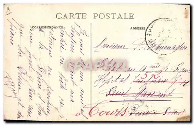 Intorno a PARTHENAY — Acconciatura niortese detta "La Griselle" — Collezione A. Bourdaeu, Parthenay — Verso