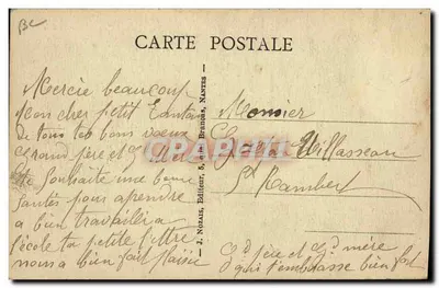 No País de CHAILLANS — A Yole — J. Nozars, Nantes, n°41 — Verso